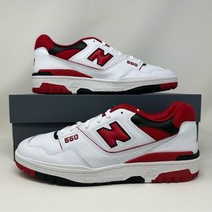 NB New Balance 550 White Team Red 2020 Lifestyle Shoes Men's Size 13 BB550SE1